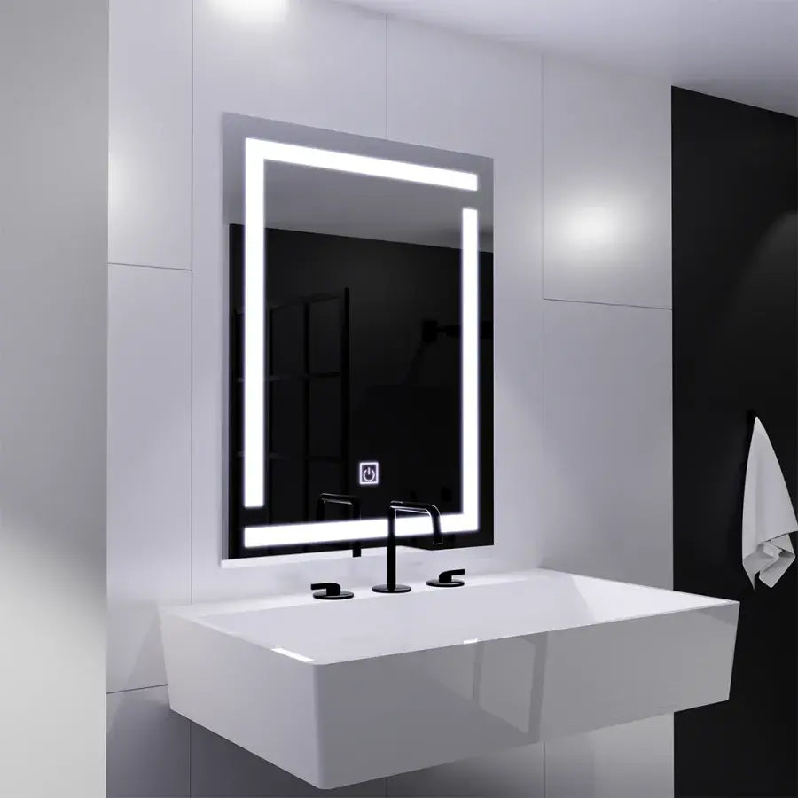 Giga LED огледало, 60x80cm, 14W, докосване, 6000K светлина Korman Mirrors E Заглавие по подразбиране Alessandro Design