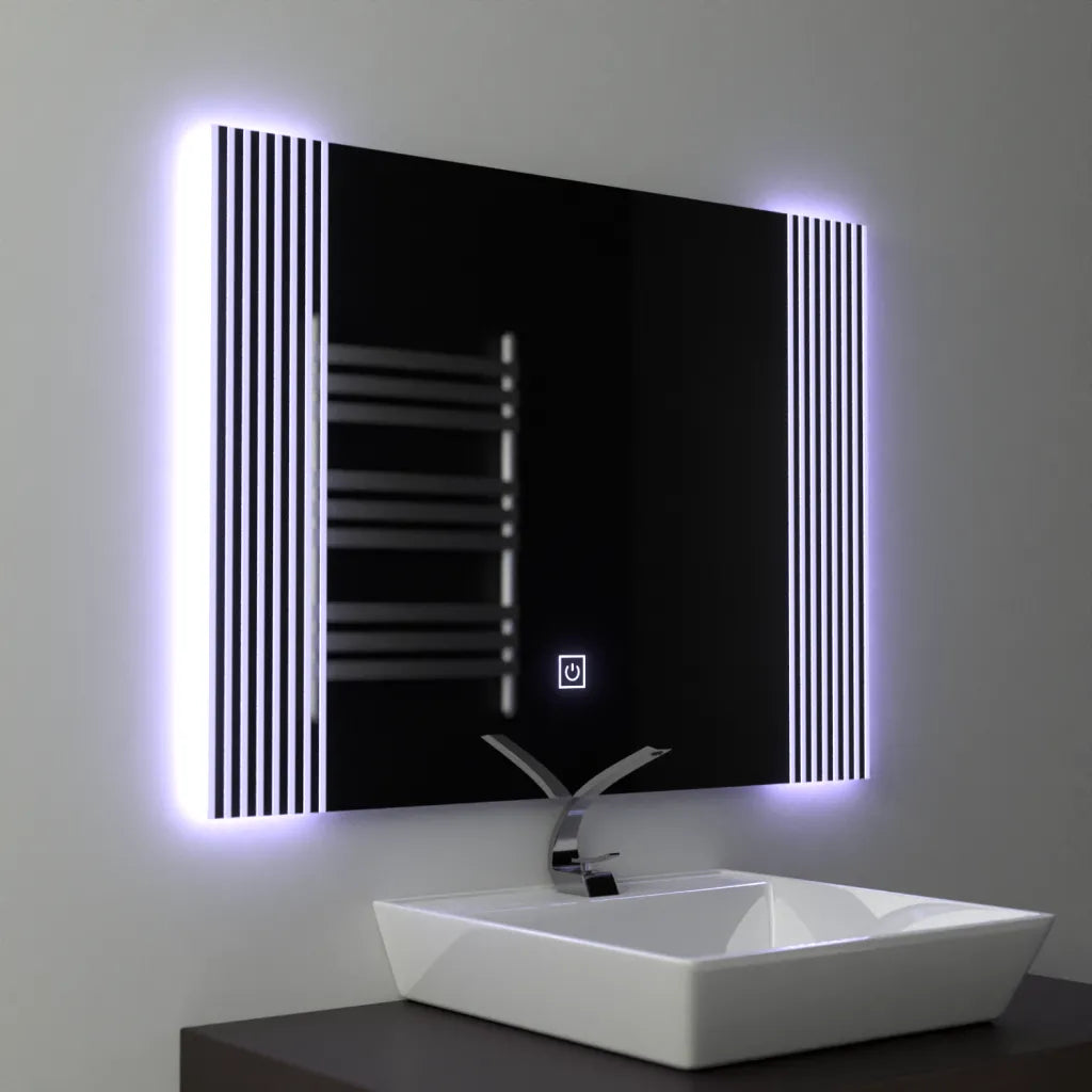 Правоъгълно LED огледало, 80x60cm, Infinity Frame Basic Touch 1005S-20A Заглавие по подразбиране Alessandro Design