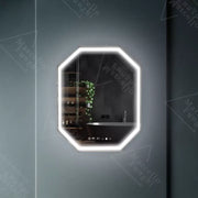 Многоъгълно LED огледало, 60x80 см, сензор Ralya MotionGlow Marcello, система за обезпотяване, часовник и термометър, огледала Dimabila Marcello Заглавие по подразбиране Alessandro Design