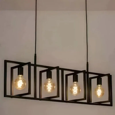 Висулка стрелец 4x E27 Черен