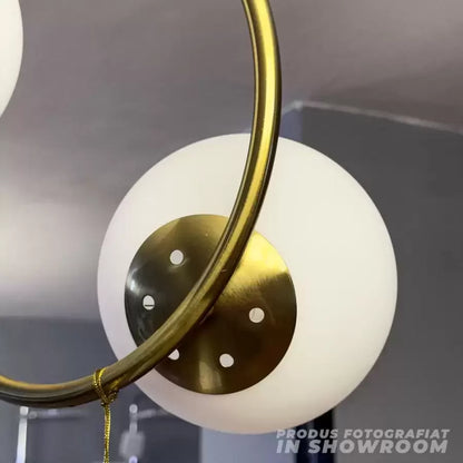 Полилей LOFT Atelier, 2x E27, бяло злато, метал, регулируема височина Модерни полилеи Заглавие по подразбиране Alessandro Design