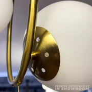 Полилей LOFT Atelier, 2x E27, бяло злато, метал, регулируема височина Модерни полилеи Заглавие по подразбиране Alessandro Design