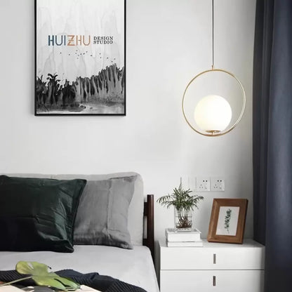 Полилей LOFT Haven, 1x E27, бяло злато, метал, регулируема височина Модерни полилеи Заглавие по подразбиране Alessandro Design