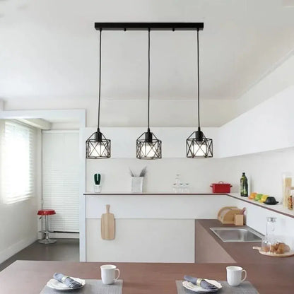 Luster Forma Prism, Geo Trio, 3 x E27, черен, Metal Luster Industrial Заглавие по подразбиране Alessandro Design