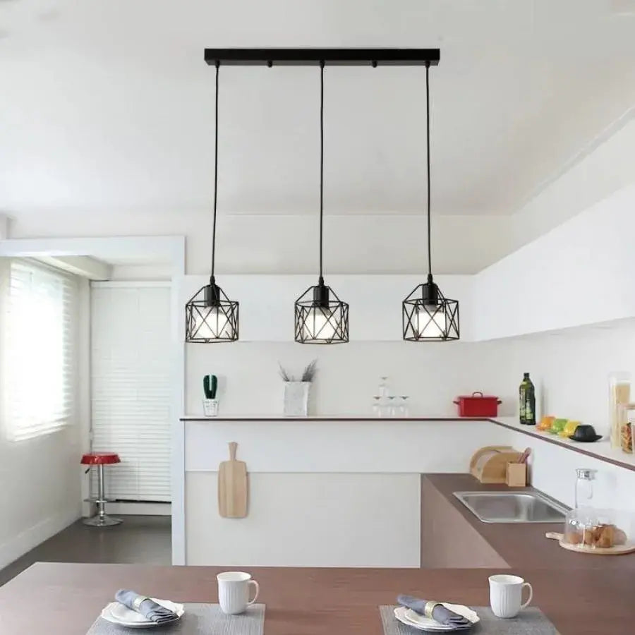 Luster Forma Prism, Geo Trio, 3 x E27, черен, Metal Luster Industrial Заглавие по подразбиране Alessandro Design