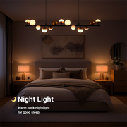 Aurion 29W акрилен LED висящ полилей с дистанционно управление, димируем, черно злато, метални и акрилни LED полилеи с дистанционно управление Заглавие по подразбиране Alessandro Design