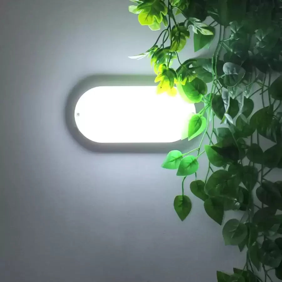 LED таванна лампа FANTAS Oval 8W 17cm Бяла външна IP65 LED таванна лампа Заглавие по подразбиране Alessandro Design