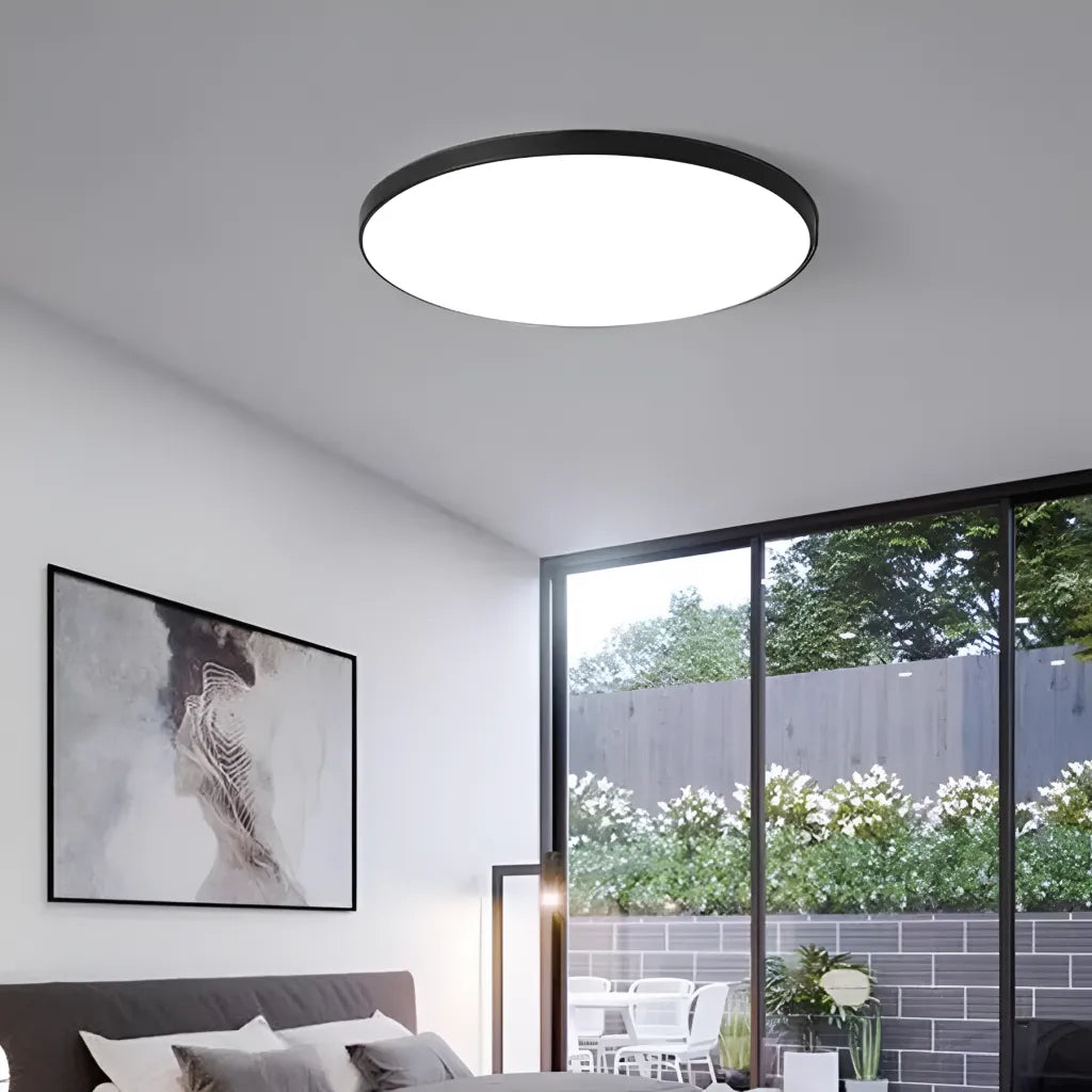 SOLIS LED таванна лампа 37cm 32W Cold Light Черна LED плафониера Default Title Alessandro Design