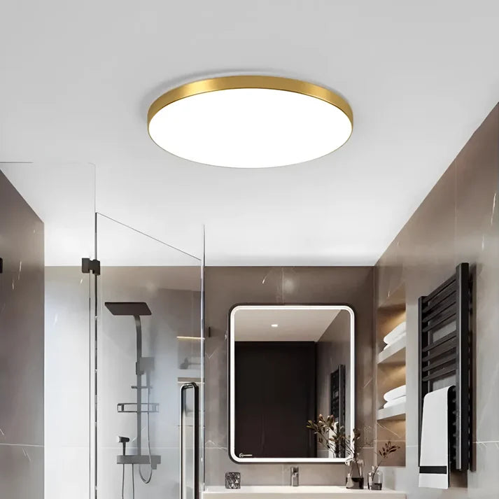 LED плафон SOLIS 27cm 20W Cold Light Gold LED плафониери Default Title Alessandro Design