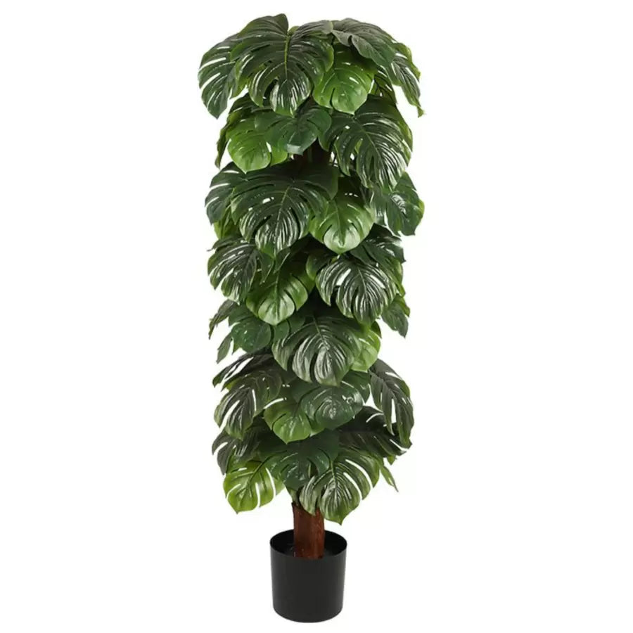 Изкуствено растение Monstera deliciosa, без саксия, 140 см зелено Заглавие по подразбиране Alessandro Design