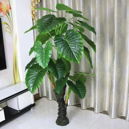Изкуствено растение Alocasia odora, без саксия, 150 см зелени изкуствени стайни растения Заглавие по подразбиране Alessandro Design