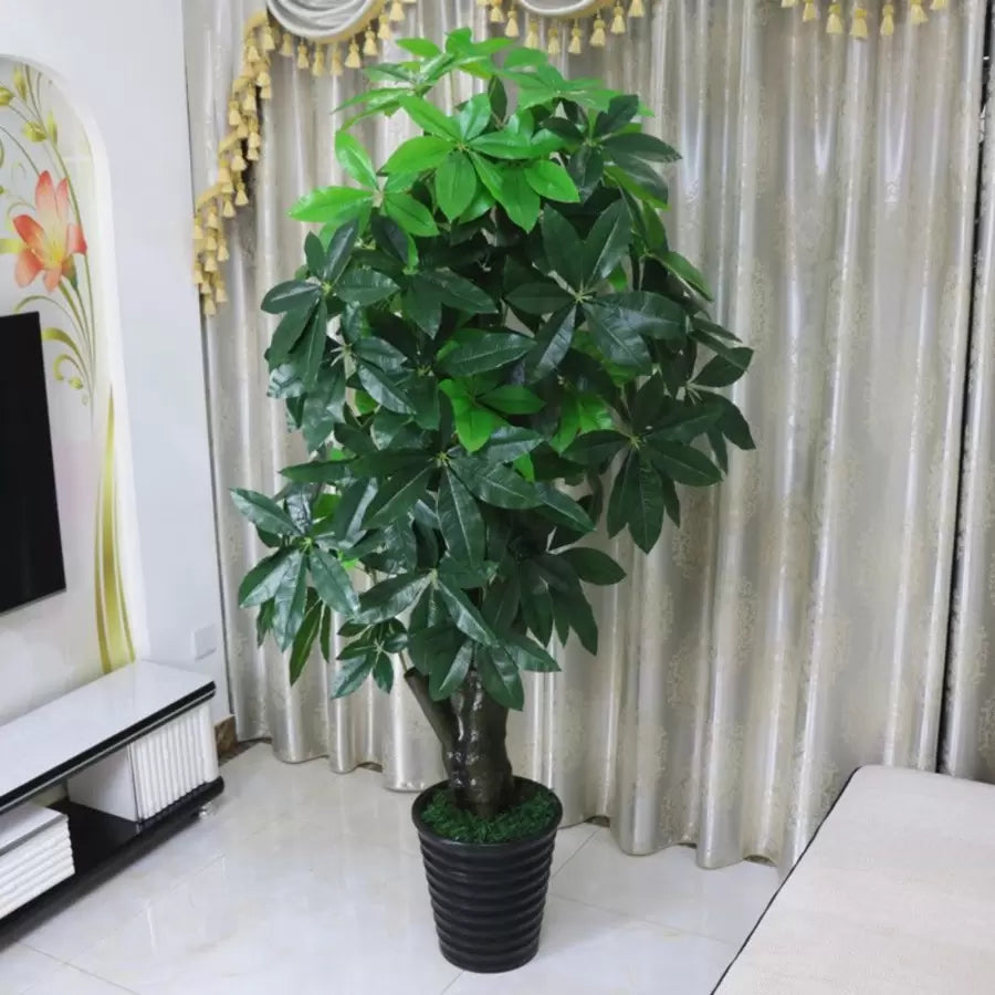Изкуствено растение Lucky Tree (Pachira Aquatica), без саксия, 150 см зелено Заглавие по подразбиране Alessandro Design
