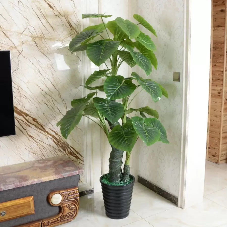 Изкуствено растение Alocasia odora, без саксия, 150 см зелени изкуствени стайни растения Заглавие по подразбиране Alessandro Design