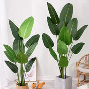 Изкуствено растение Bird of Paradise (Strelitzia Nicolai), 16 листа, без саксия, 180 см зелени изкуствени стайни растения Заглавие по подразбиране Alessandro Design