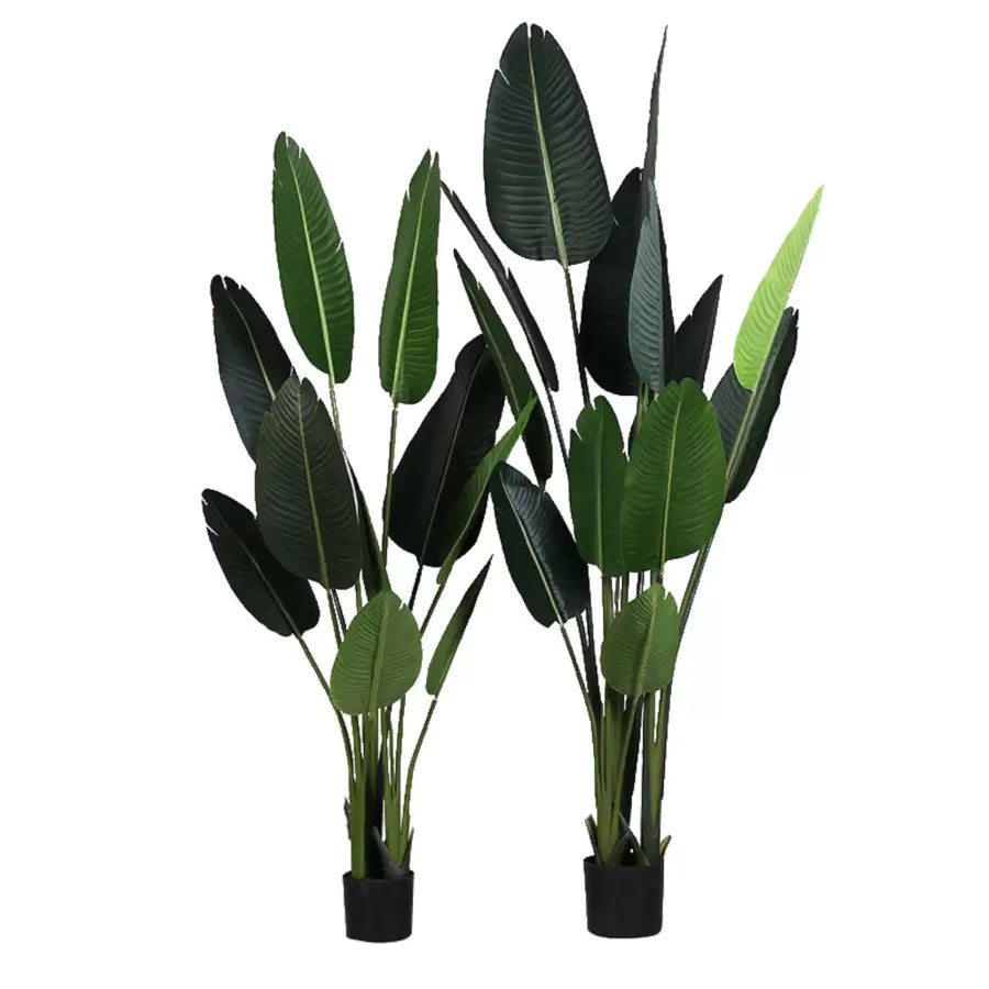 Изкуствено растение Bird of Paradise (Strelitzia Nicolai), 16 листа, без саксия, 180 см зелени изкуствени стайни растения Заглавие по подразбиране Alessandro Design