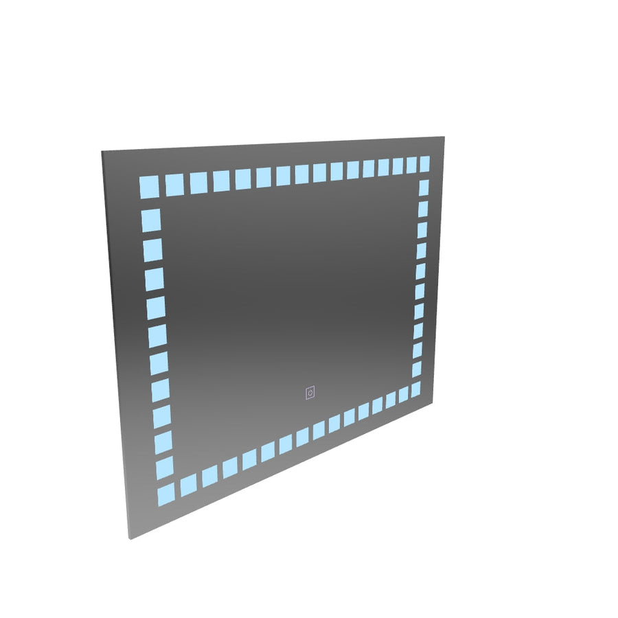 Правоъгълно LED огледало, 80x60cm, Grid Light Basic Touch