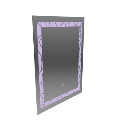 Правоъгълно LED огледало, 60x80см, Deco Frame Basic Touch
