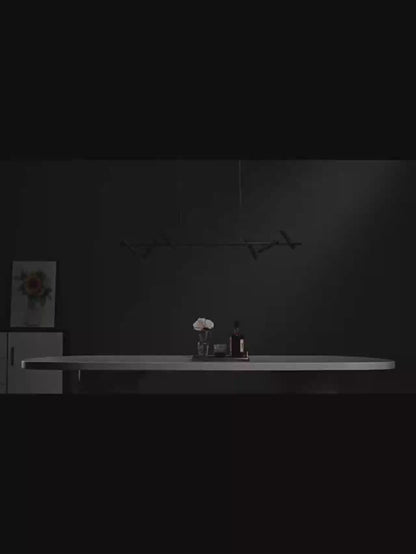 LED полилей Harman, 23 W, 6 източника, неутрална светлина, черен