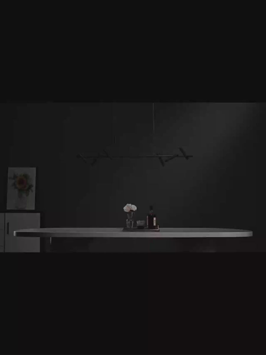 LED полилей Harman, 23 W, 6 източника, неутрална светлина, черен