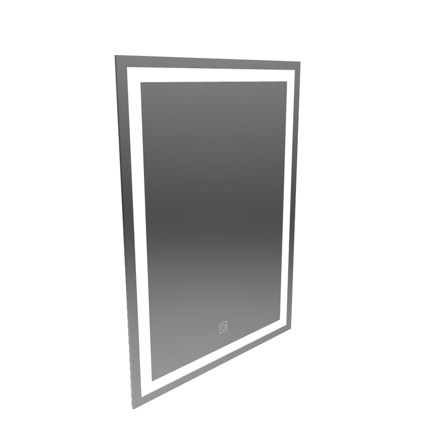Правоъгълно LED огледало, 60х80см, РАМКА Basic Touch