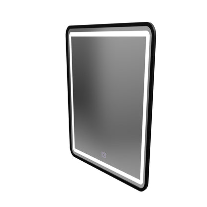 Правоъгълно LED огледало, 60х80 см, абажур Basic Touch