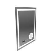 NIVERA LED Touch Mirror система против запотяване, часовник и температура 60x80 cm Козметична лупа