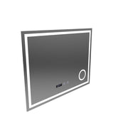 NIVERA LED Touch Mirror система против запотяване, часовник и температура 80x60 cm Козметична лупа