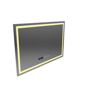 Правоъгълно LED огледало 120x80cm Vérité MotionGlow Marcello, Demister System, Clock & Thermometer, Dimmable