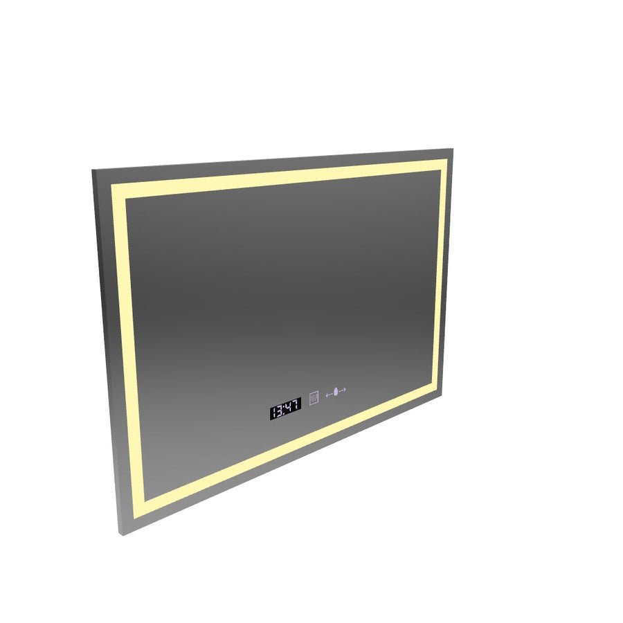 Правоъгълно LED огледало 120x80cm Vérité MotionGlow Marcello, Demister System, Clock & Thermometer, Dimmable
