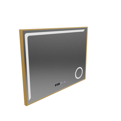 LED огледално сензор Motionglow Rosalia 80x60 cm Студена светлина/студ/неутрална система за подразбираща се система MEROMETER Thermometer Marcello Funghhi Collection