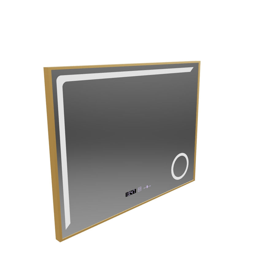 LED огледално сензор Motionglow Rosalia 80x60 cm Студена светлина/студ/неутрална система за подразбираща се система MEROMETER Thermometer Marcello Funghhi Collection