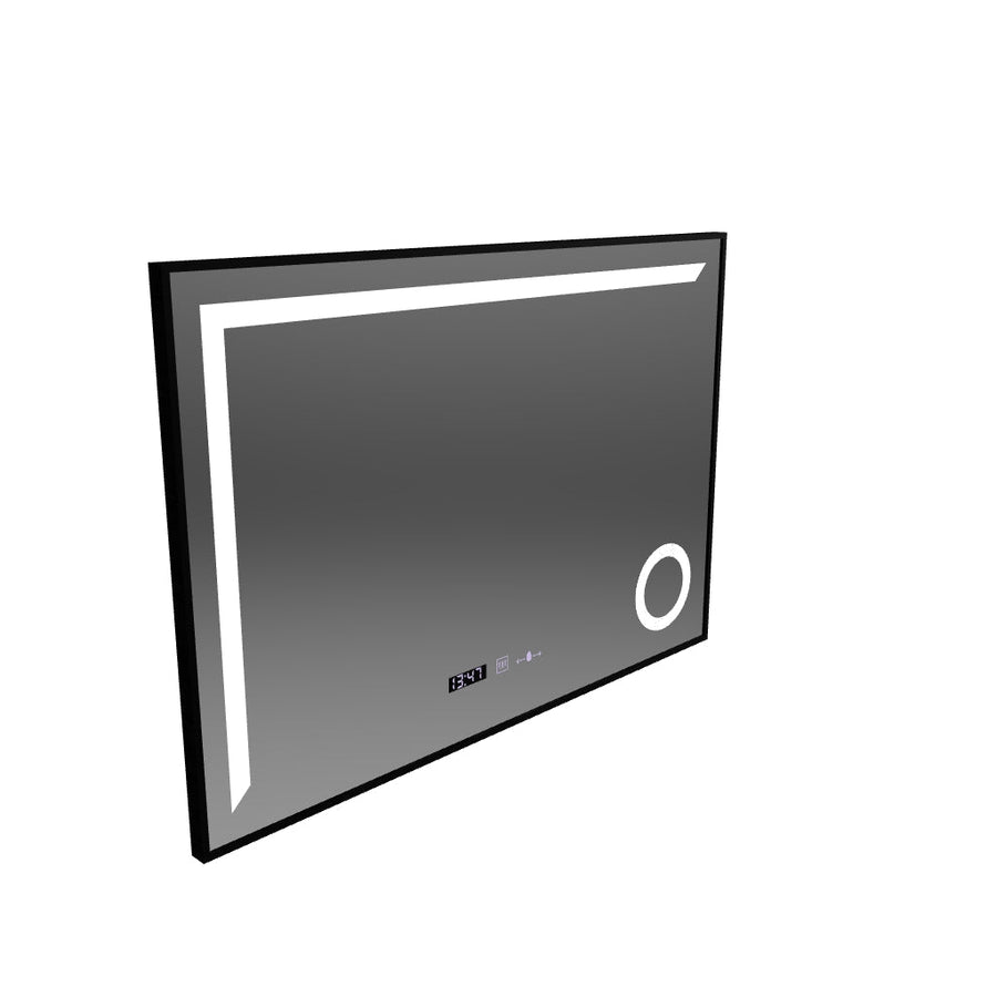 Светодиоден сензор Motionglow Sofia Sensor с функция за размразяване Термометър 110x75 см топла/студена светлина/неутрална, черна рамка за четка, колекция Marcello Funghi
