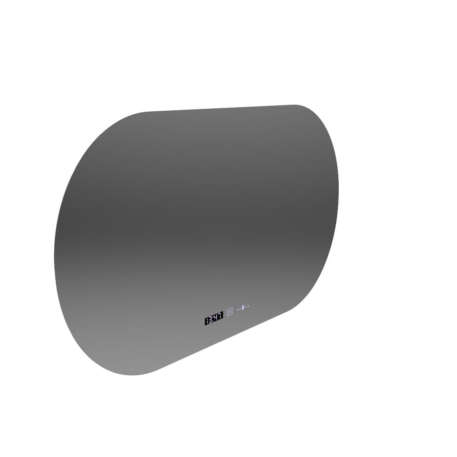 Овално LED огледало, 80x50 см, сензор Altera Marcello MotionGlow, система против запотяване, часовник и термометър, димируем