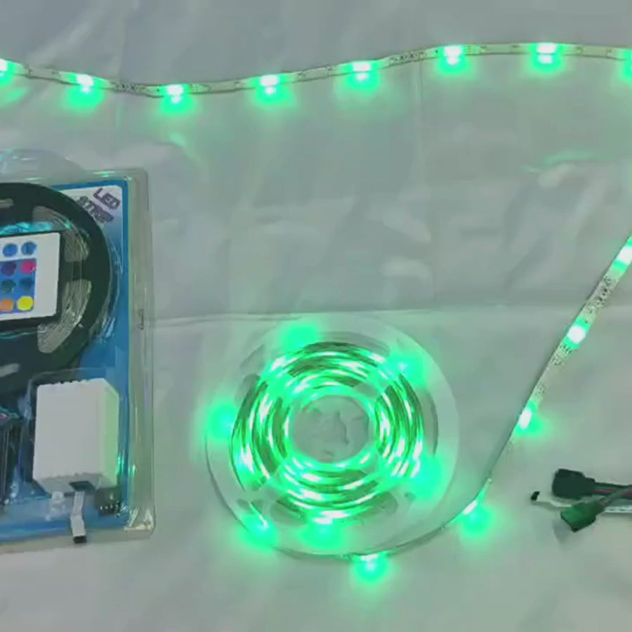 Комплект LED лента 2835 с дистанционно управление, RGB, 10W/M, 5M, IP44