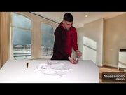 LED полилей с дистанционно IPOMOEA 51W, 3 звезди, студена/топла/неутрална светлина, димируем, бял, метал и акрил