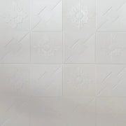 Комплект от 10x самозалепващи се 3D тапети от мека пяна, 70cmx70cmx2mm, бели 3D тапети Заглавие по подразбиране Alessandro Design