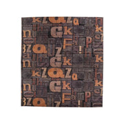 Комплект от 10x самозалепващи се кафяви 3D тапети от мека пяна, 80cmx70cmx6mm, 3D тапет с шарка на тъмнокафяви букви Заглавие по подразбиране Alessandro Design