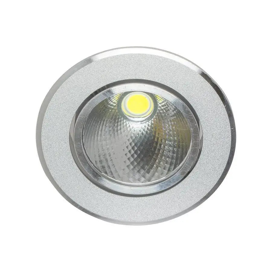 LED спот за вграждане, 5W, метал, сребърни осветителни тела Заглавие по подразбиране Alessandro Design