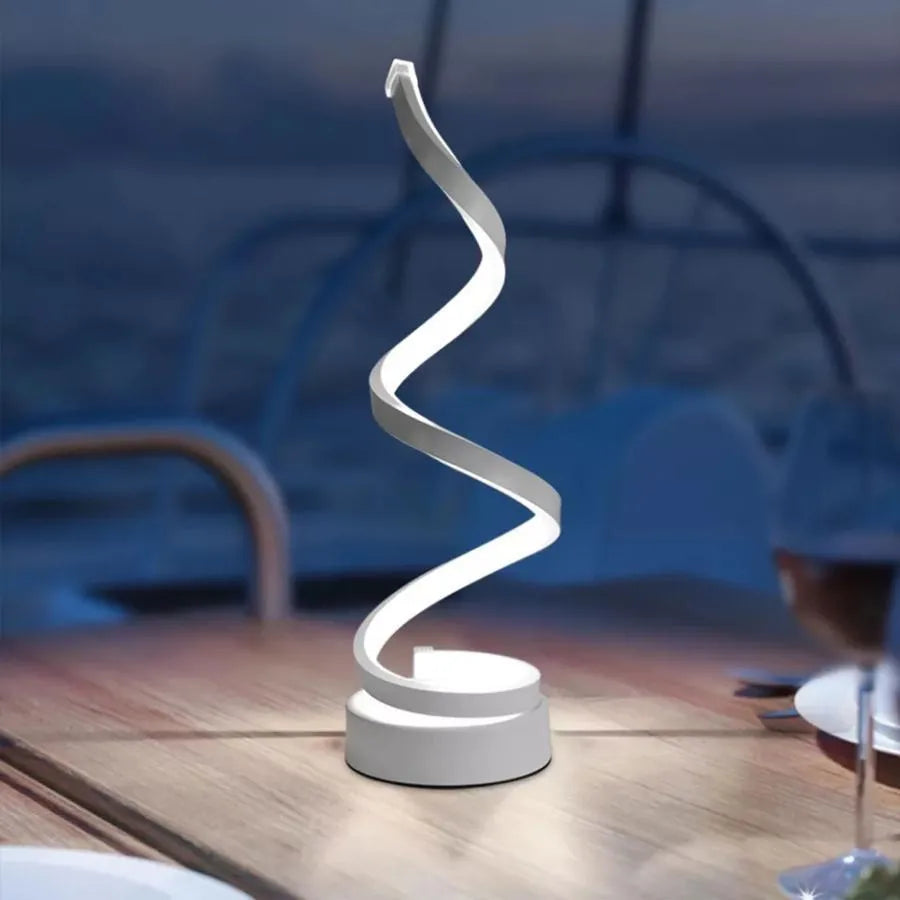 Veioza LED Genom, 24W, студена/топла/неутрална светлина, пластмаса и метал, бяло Veioze & Lampadare Заглавие по подразбиране Alessandro Design