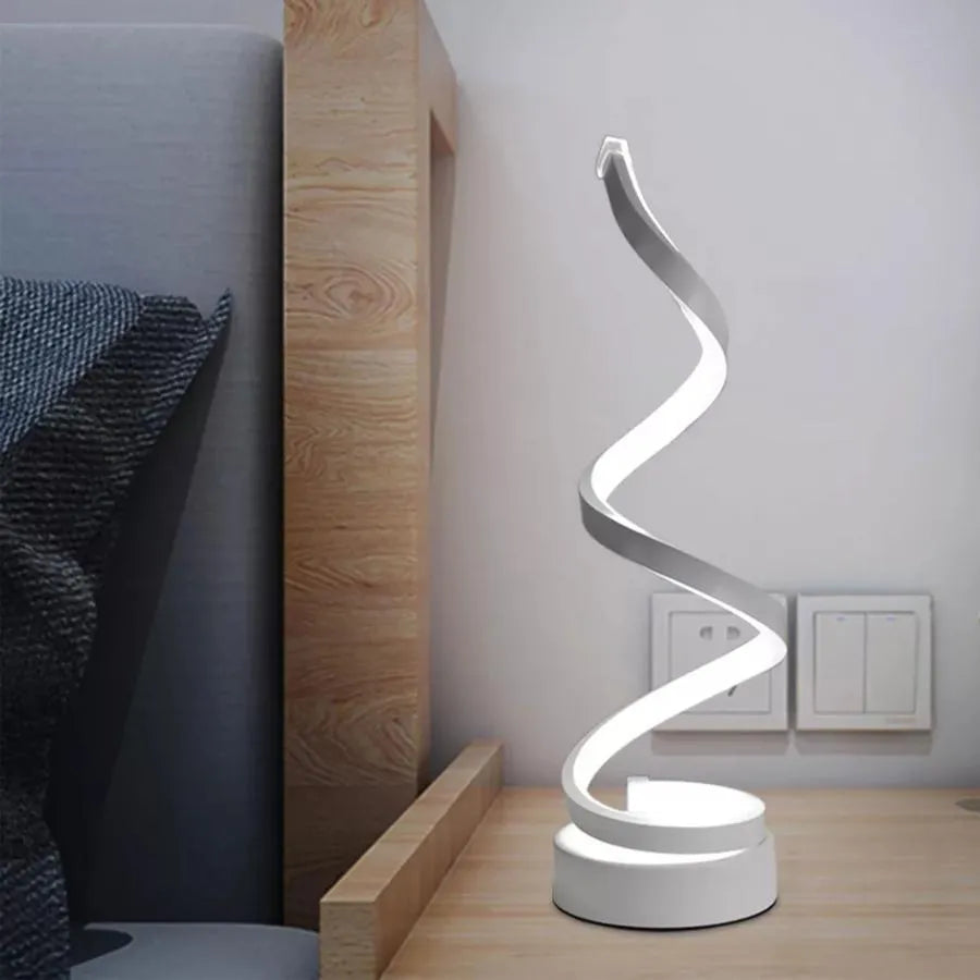 Veioza LED Genom, 24W, студена/топла/неутрална светлина, пластмаса и метал, бяло Veioze & Lampadare Заглавие по подразбиране Alessandro Design