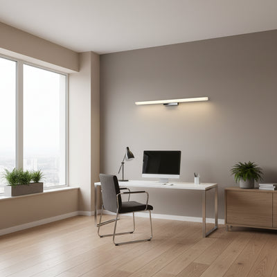 LED стенна лампа, COMO, 7W, линейна, топла/неутрална/студена светлина, черна