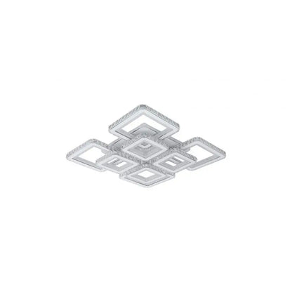 LED полилей с дистанционно управление и кристал LEILA 175W, 8 квадрата, студена/топла/неутрална светлина, димиране, лъскаво бял хром LED полилеи с дистанционно управление Заглавие по подразбиране Alessandro Design