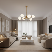 Окачен полилей LOFT, 6x E27, злато