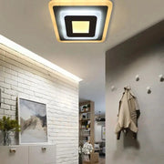 LED полилей MORNIKA 14W, диаметър 25 см, квадрат, неутрална светлина, бял LED полилей Заглавие по подразбиране Alessandro Design