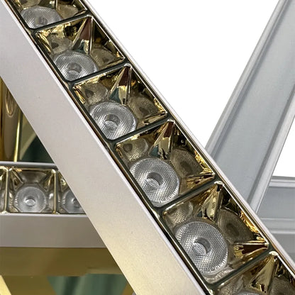 LED полилей с дистанционно управление MAKOTO 144W, 6 елемента, линейна, студена/топла/неутрална светлина, димируем, златисто бял LED полилей с дистанционно управление Заглавие по подразбиране Alessandro Design